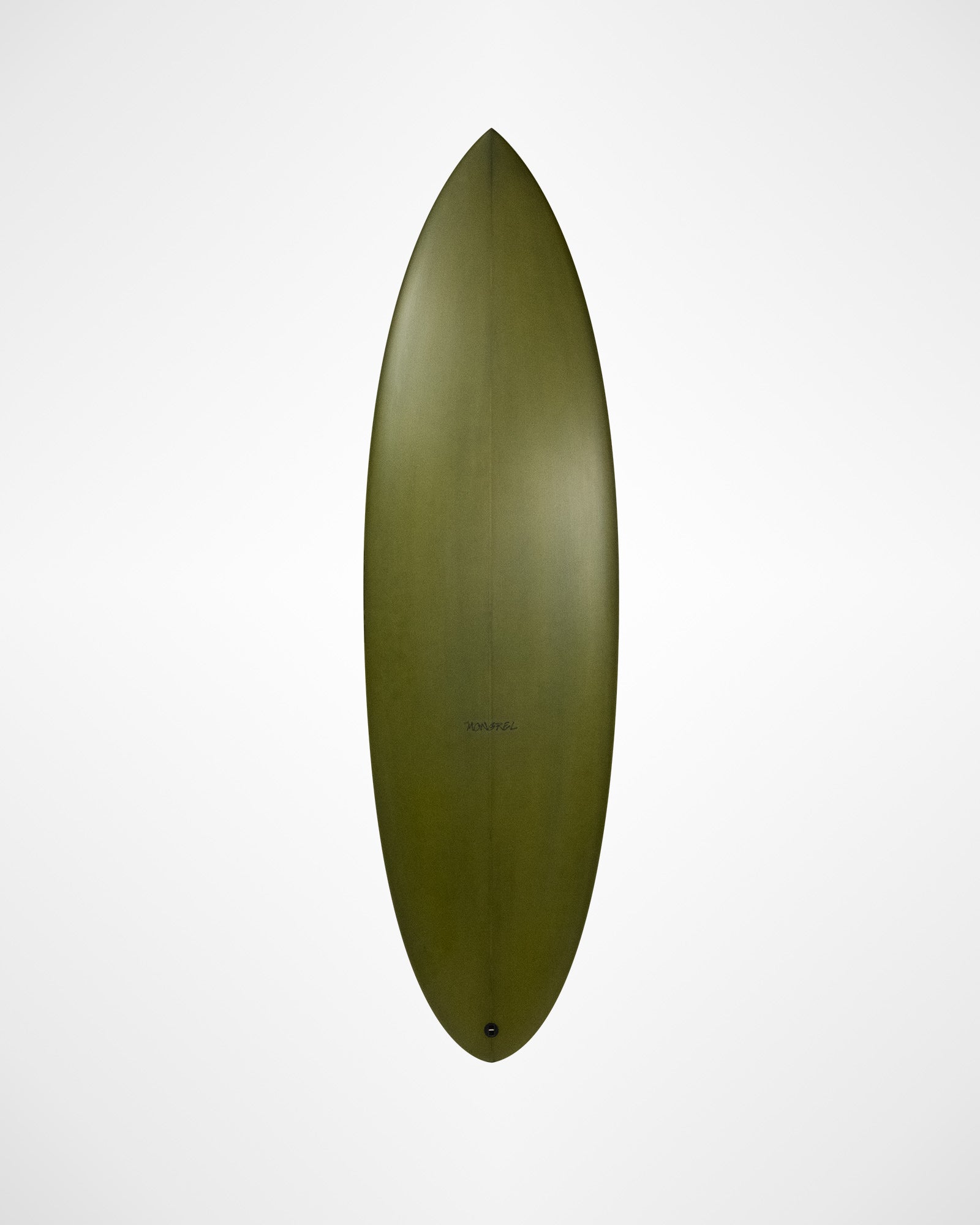 The Mongrel - 5'10 Thruster Kelp Resin Tint
