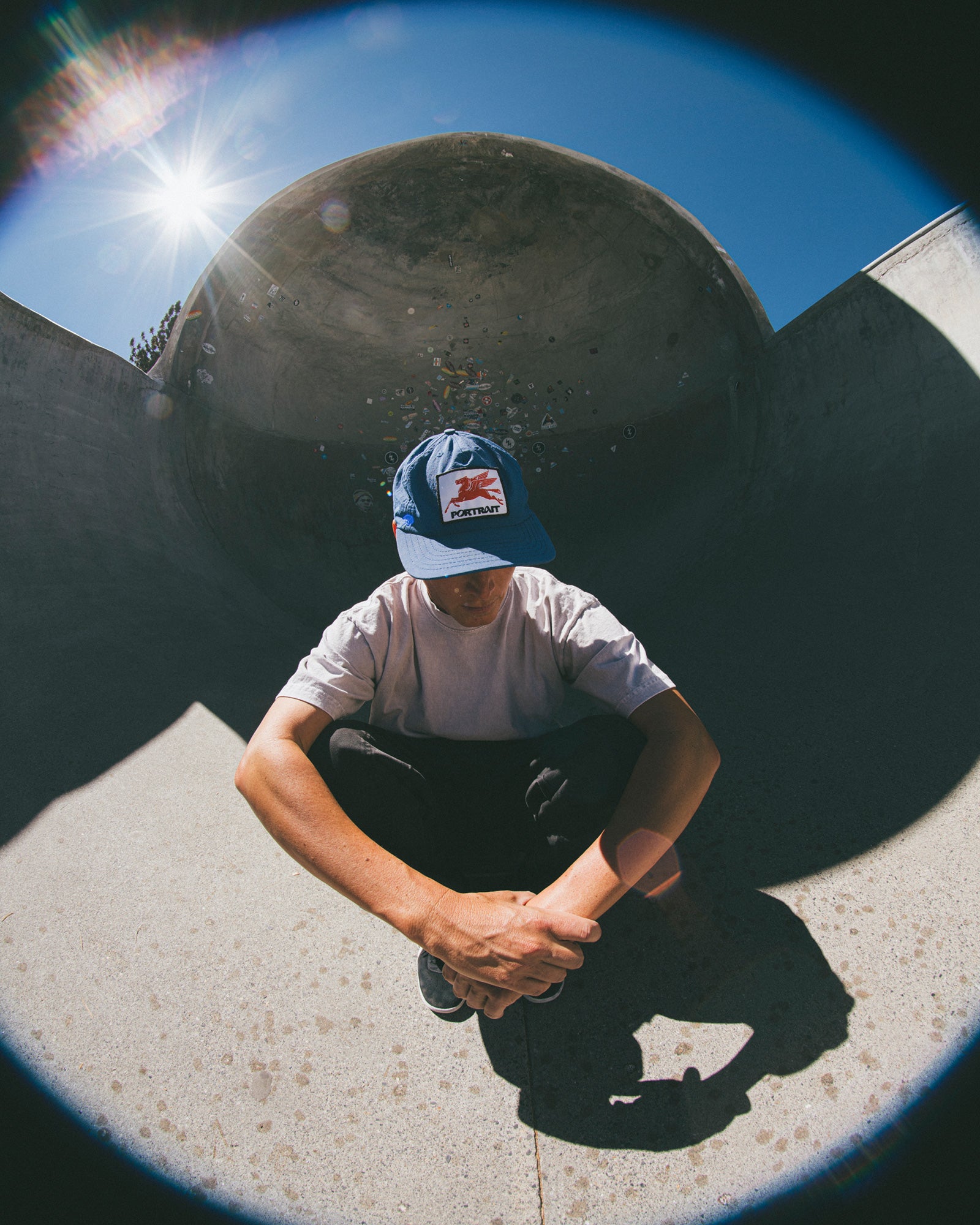 Pegasus Hat - Blue Nylon